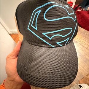DC Comics Black Hat with Blue Superman Tag